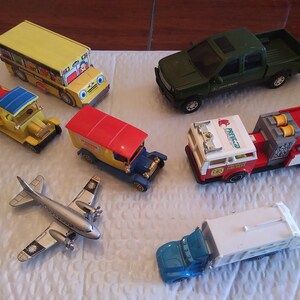Collection of 7 Advertising Vehicles - Sunoco, Lowes, John Deere, Prevacid, Wonder, Cairo Express+