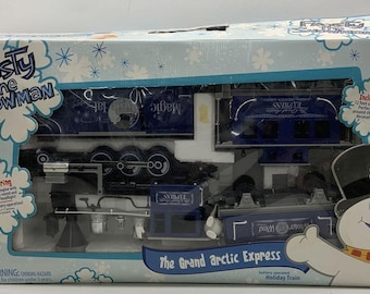 Vintage Frosty The Snowman Grand Arctic Express Holiday Lights, Sound & Motion Train Set