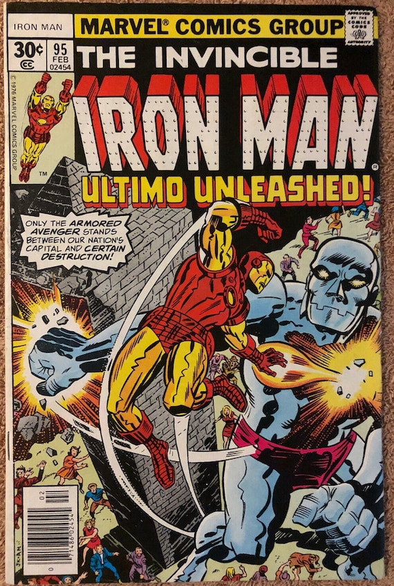 マーベルコミックの無敵のアイアンマン第1巻、第95号、1977年 - Etsy 日本