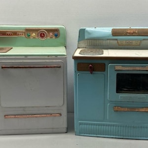 2 Vintage Empire Heat-Trol and Wolverine Electric Toy Stoves (Tested & Work)