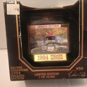 1994 NASCAR Dennis Setzer No. 59 Allianz Die-Cast Auto & Sammelkarte, IOB