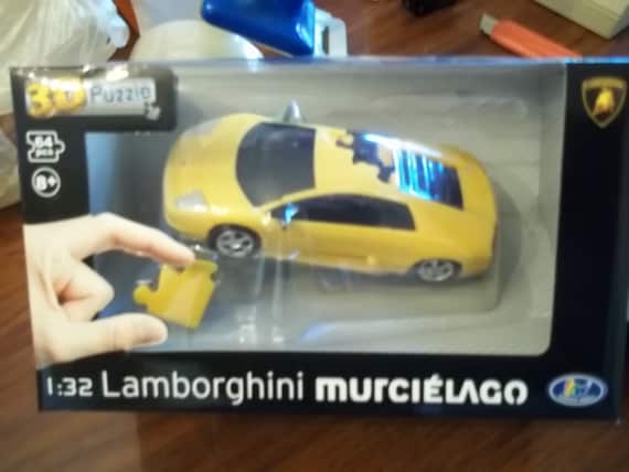 Lamborghini Murcielago - Yellow 3D Jigsaw Puzzle Car Kit 