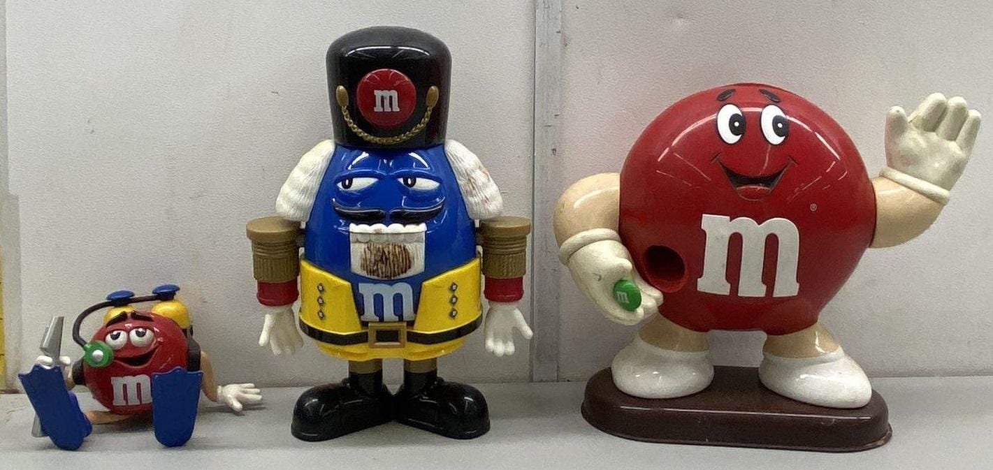 M&m's Collector 20+ Items - Nutcracker Dispenser, NASCAR, Candy