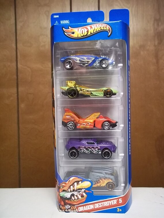 Hot Wheels DRAGON DESTROYER Diecast Vehicles 5 Pack Set Etsy