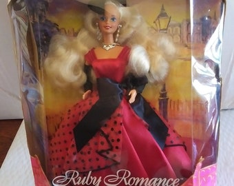 Hverdage Samle Forståelse 1995 Ruby Romance Barbie Boll Limited Edition IOB - Etsy