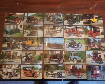 Colección de 25 postales del museo Cars & Music Of Yesterday: turísticos y emblemáticos