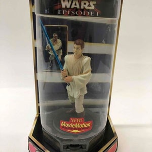 Figura de acción con sable de luz de Obi Wan de Hasbro Epic Force, 1999