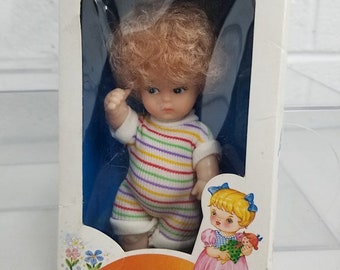 Vintage 1970's Lido Doll Lovable Kid by SCAR 5" Tall, IOB