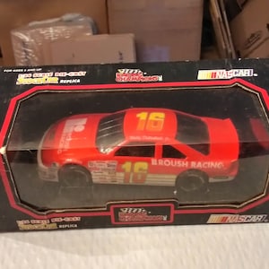 Roush Racing No. 16 Wally Dallenbach NASCAR die-cast stock car, 1:24 scale