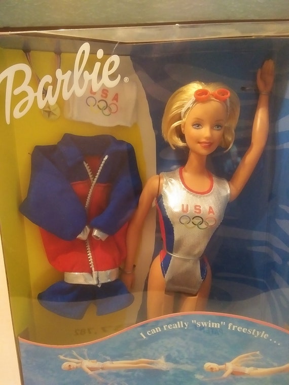 2000 Summer Olympic Games Swimming Champion Barbie Doll MIP Etsy