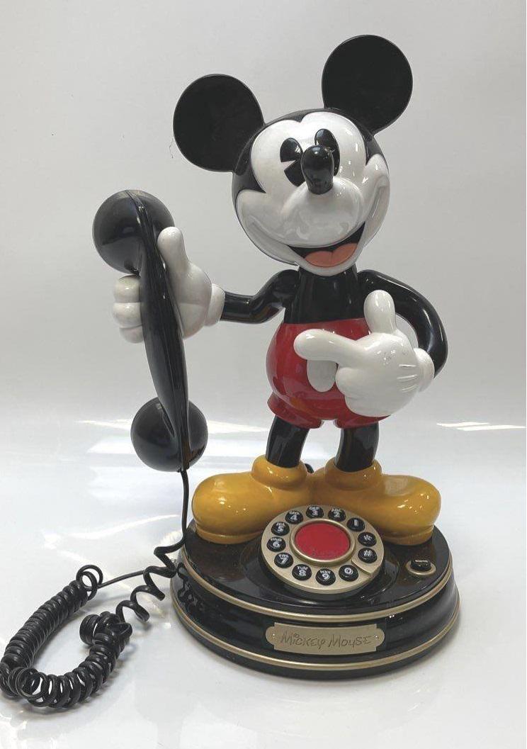 Vintage 1997 Disney Mickey Mouse Talking Telephone, Telemania Home Phone