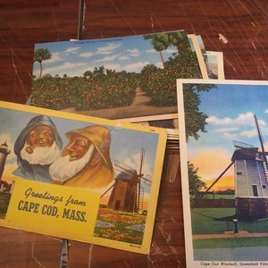 Collection de 41 cartes postales vintage US City, chrome, lin 2 - Touristes, monuments, art et parcs
