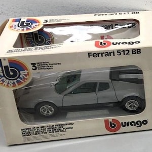 Vintage Ferrari 512 BB Die-Cast Car, 1:24 Scale by Durago, IOB
