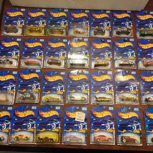 Collection of 28 Vintage 2001 Hot Wheels Die-Cast Vehicles, IOP