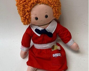 ヴィンテージ 布製ぬいぐるみ ヴィンテージ アニー ぬいぐるみ 布製人形 2 体 - Knickerbocker 製