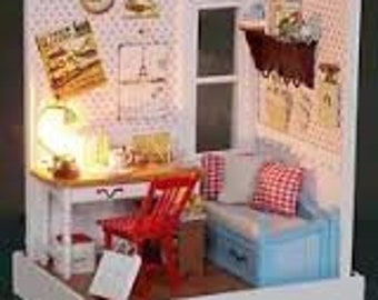 Lucky Town Series Warm Memories 3D Diorama model kit, Doll House MIB