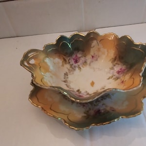 Vintage Sauce Finger Bowl With Liner, &quot;Made In Austria/Augtri&quot;