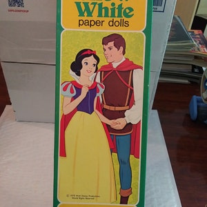 Vintage 1979 Walt Disney Snow White & The 7 Dwarfs + Prince Paper Doll Kit (offers)
