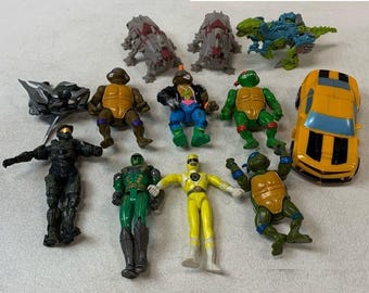 Vintage Actionfiguren - TMNT, Godzilla, Transformatoren, Power Rangers+