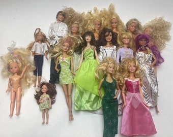 16 Vintage 1960-80s+ Fashion Dolls - Barbie, Mattel, Hasbro, Disney, more