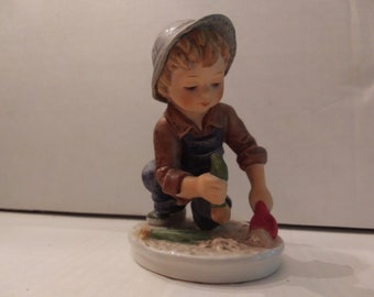 Vintage 1978 Goebel Today's Children "Little Gardener" Figurine, W. Germany