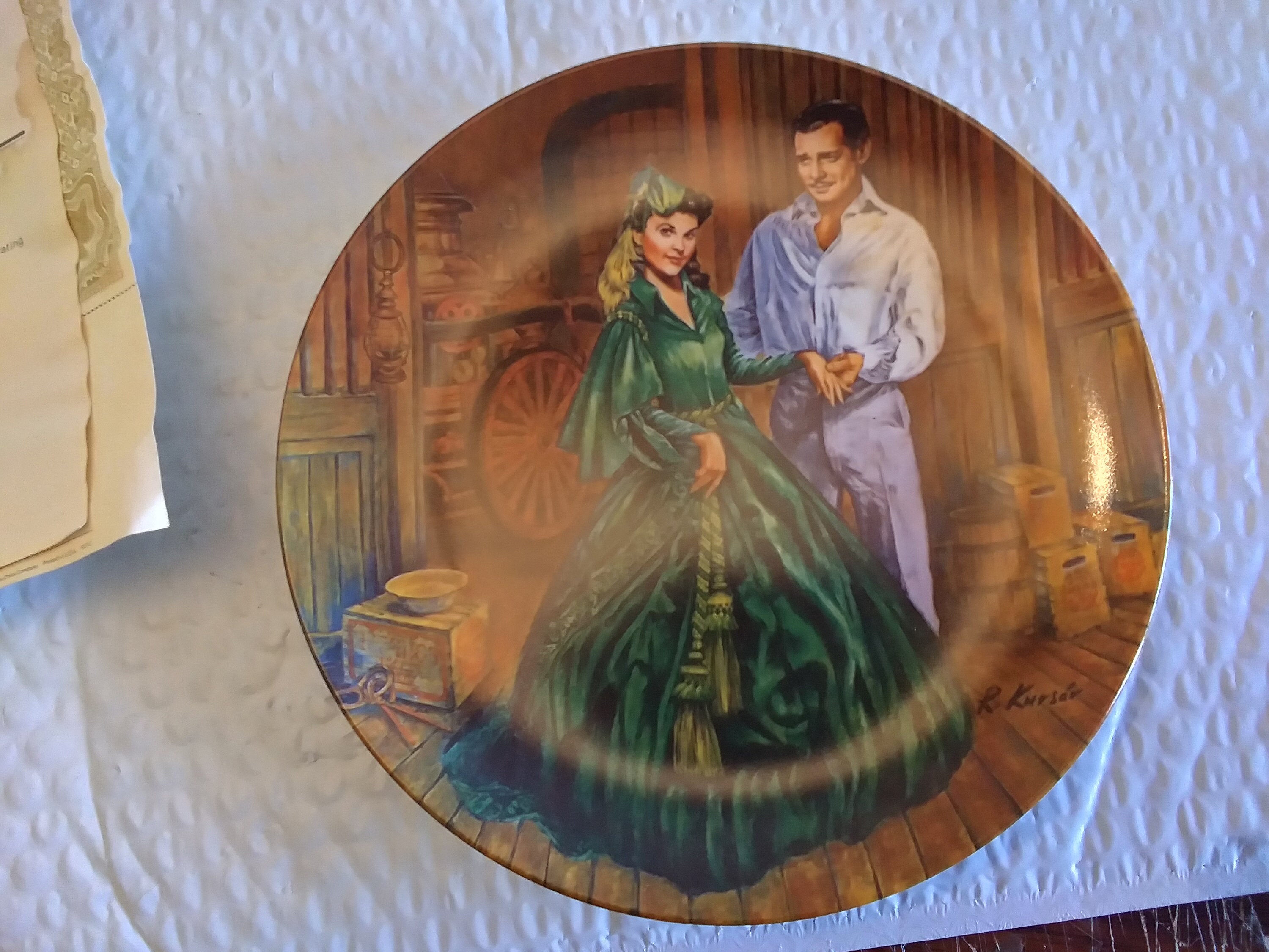 Gone With the Wind "scarlett's Green Dress" Collector Plate - 7th in A Series - Etsy Gone With the Wind "scarlett's Green Dress" Collector Plate - 7th in A Series - Etsy