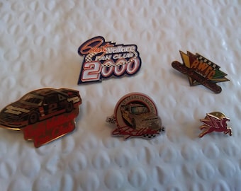 5 NASCAR Rusty Wallace Fan Club Pins