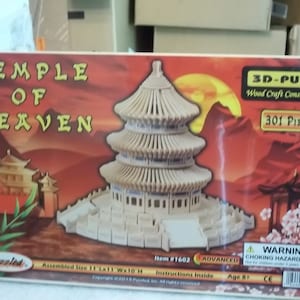 3D-Puzzle The Temple Of Heaven puzzle, woodcraft construction kit
