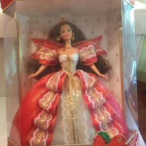 The 10th Anniversary 1997 Happy Holidays Barbie Doll Special Edition IOB