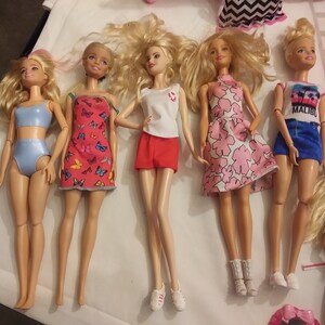 Barbie & Disney Princess Dolls - Ariel, Beast, Horse, Furniture, Wardrobe Closet, Barn image 2