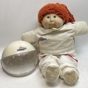Vintage 1980s Cabbage Patch Kids Young Astronaut Doll - Red Hair Girl