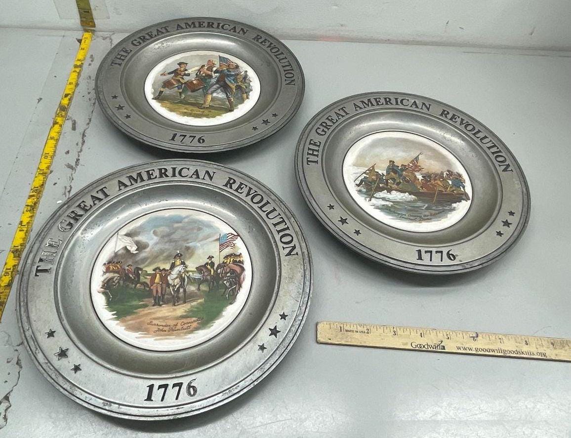 ヴィンテージ 1975 アメリカ独立戦争記念 ピューター コレクター
