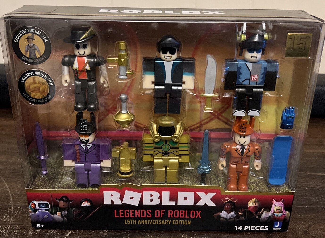 15th Anniversary Legends of Roblox Action Figure 6-Pack 