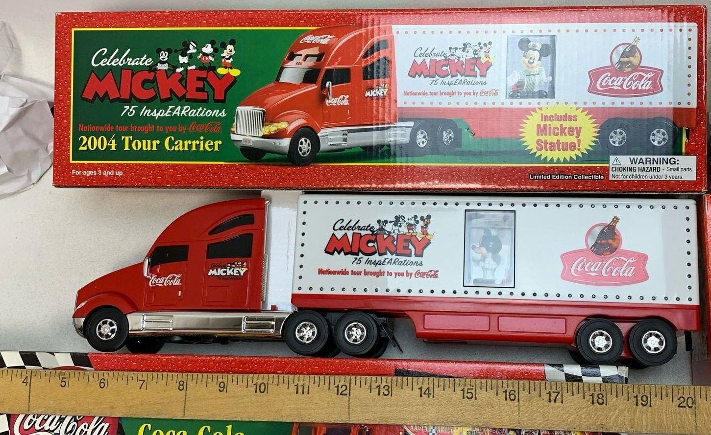 Coca Cola Mickey Mouse 75 Inspearations Tour Carrier Truck W