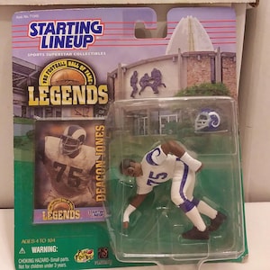 NFL Pro Football Hall Of Fame Decon Jones Starting Lineup Action Figure w/Card