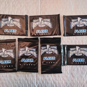 7 packs of Mighty Morphin Power Rangers the Movie full pack