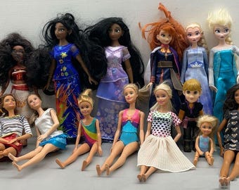 Modepoppen - Barbie, Disney, Frozen, Anna, 2 Elsa, Moana 2, Isabela, Kristof, meer+