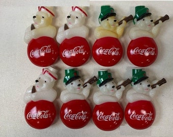 Vintage Enesco Coca Cola Coke Mini Action Musical Christmas Tree
