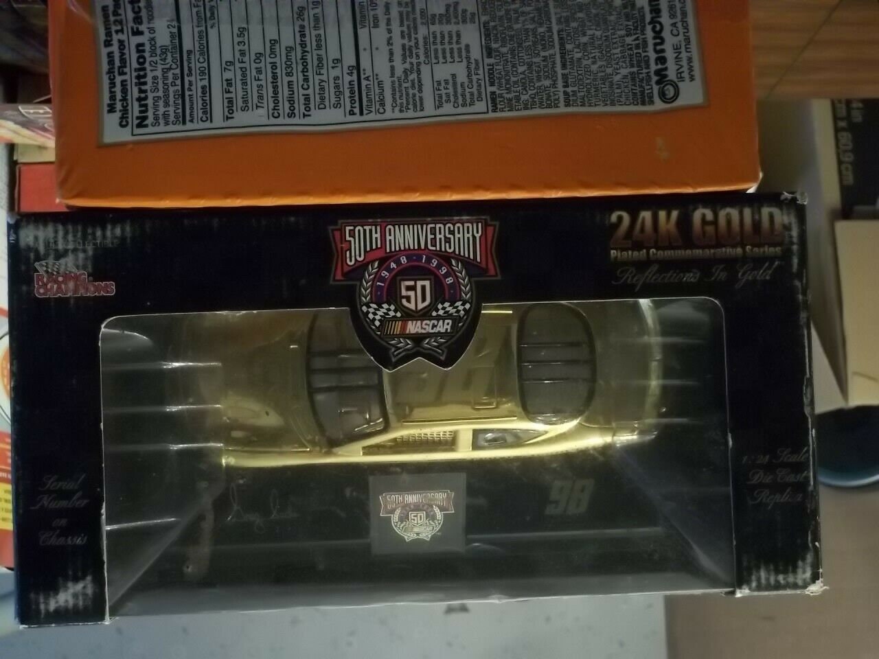NASCAR 50th Anniversary 24K Gold Limited Edition No. 98 Car by