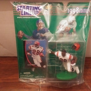 Série de départ NFL 1998 Cincinnati Bengals, Corey Dillion, figurine articulée et carte MIP