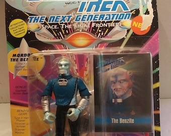 Figura de acción vintage de Star Trek Next Generation Moredoek The Benzite - La última frontera