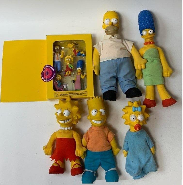 Vintage the Simpsons Family Plushes & DVD Extras Action Figures - Etsy
