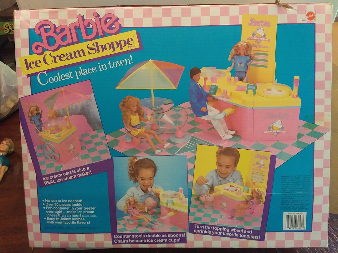 Vintage 1986 Barbie Ice Cream Shoppe Ice Cream Maker & Dolls Playset, IOB offers - Etsy