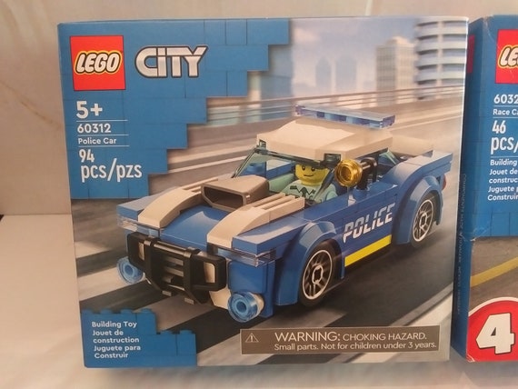 2 City LEGO Police Car and Race Car Sets 60312 & 60322, New Sealed