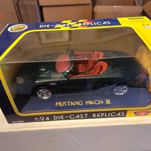 Ford Mustang Mach III die-cast car, IOB