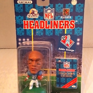 1997 NFL Headliners Tennessee Oilers Eddie George Figure by Corinthian, MIP