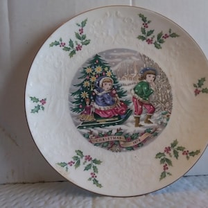 Weihnachten 1979 Teller - Third Of A Series von Royal Doulton, England