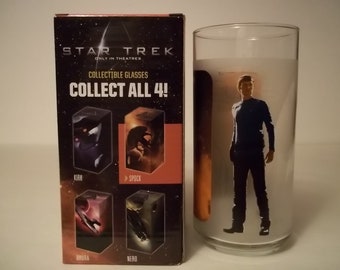 2008 Paramount Pictures Star Trek movie Spock collector glass, MIB