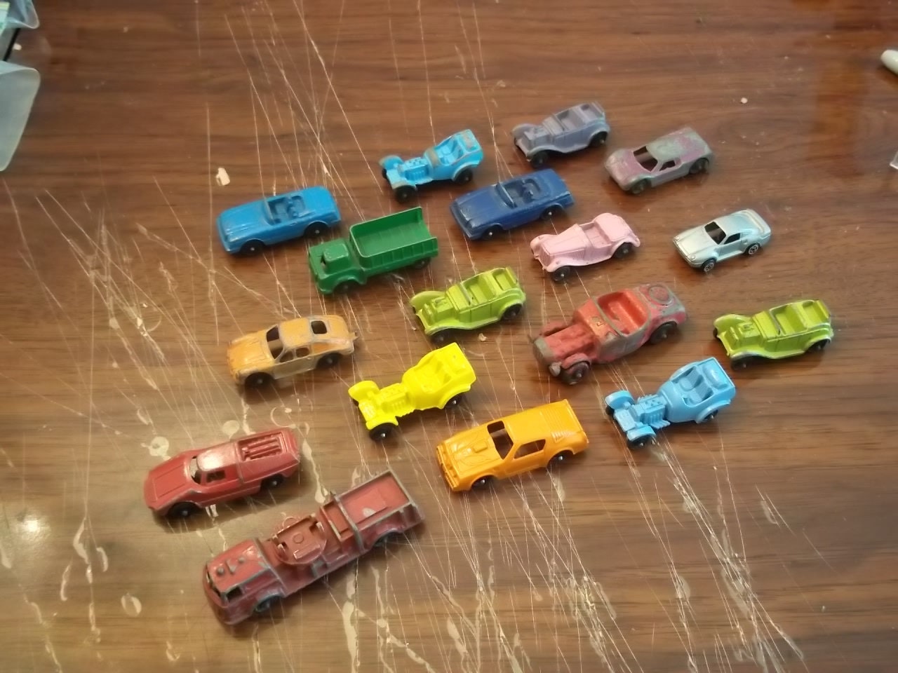 17 Vintage Tootsie Toy Die-cast Metal Vehicles, Circa 1960s to