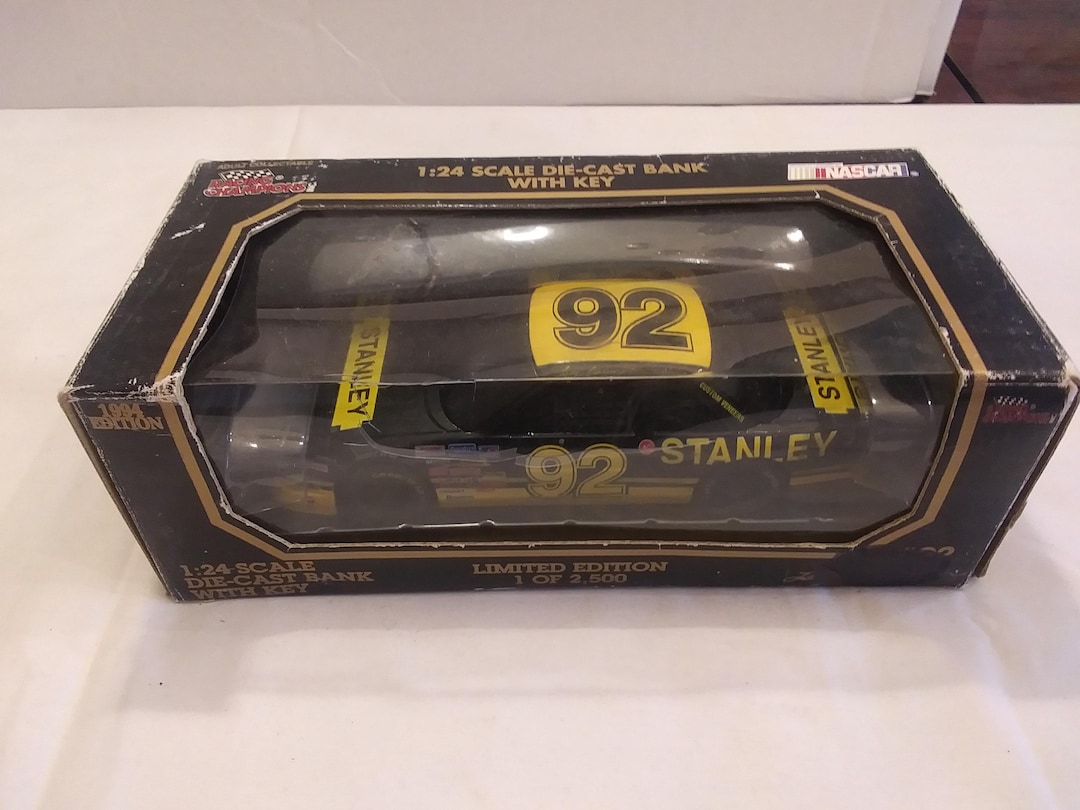 1994 NASCAR Larry Pearson No 92 Stanley Die-cast Metal Bank Car, 1